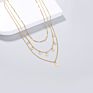 Multi-Layer Necklace Jewelry Simple Star Tassel Moon Crescent Stacking Necklace Female