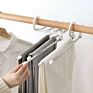 Multi Pants Hanger,5 in 1 Space Saver Pants Clip Hangers