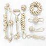 Multi Set Eco Gray Natural Hemp Rope Pet Dog Toy Interactive Durable Cotton Rope Hemp Dog Toy Set