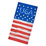 Multifunctional Headwrap Turban Unisex Warm Neck Tube Gaiter Us Star and Stripes Flag Bandana