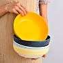 Multiple Color Modern Tableware Dessert Pasta Dishes Stoneware Red Plates for Restaurant