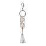 Natural Cotton Boho Keyrings Bag Charm Macrame Key Chain