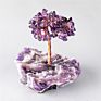 Natural Green Aventurine Tree Semi-Precious Stones Crystal Crafts Rose Quartz Crystal Tree for Wedding Gifts