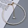 Natural Real Freshwater Pearl Chain Anklets for Women Pearl Ankle Bracelet Foot Chain Body Jewelry