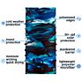 Neck Gaiter Sun Headwear Tubular Bandana Bule Color Tube Sports Seamless Headwear Fishing Bandana