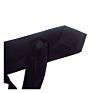 Neckties Necktie Classical Solid Black Woven Tie with Normal Width