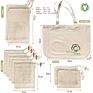 Net Produce Grocery Shopping Drawstring Reusable Organic Cotton Mesh Bag