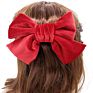 Net Red Flannel Red Big Bow Hairpin Adult Hair Clip Turn Back Spring Clip Headdress