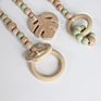 Newborn Baby Wood Beads Baby Teething Hanging Play Gym Sensory Toy