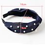 Newest Design Daily Chiffon Pearls Lady Hair Band Multicolor Knotted Girl Soft Headband