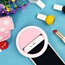 Newest Rechargeable 3-Level Brightness Makeup Mobile Phone Led Selfie Ring Light