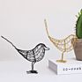 Nordic Pastoral Iron Bird Ornaments Iron Lines Simple Creative Gifts Metal Crafts Decoration Animal Crafts Metal Home Decor