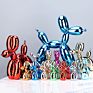 Nordic Resin Dog Crafts Electroplating Balloon Dog Sculpture Home Decorations Modern Living Room Desktop Animal Decor Ornament