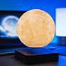 Nordic Style Living Room Decor Dining Room Creative Design Magnetic Levitation Floating 14Cm Moon Table Room Lamp