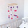 Nordic Style Pom Pom Ball Crib Felt Baby Mobile for Babies Bed Nursery Room Decor