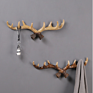 Novelty American Style Keys Clothes Hats Hook Deer Antler Resin Wall Decorations Zgj-0025