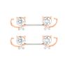 Nuoro Crystal Cz Barbell Bar Shield Body Breast Jewelry Adult Game for Women Girls Stainless Steel Cat Nipple Ring Piercing