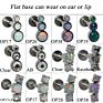 Opal Labret Stud Cz Gem Earring Ear Tragus Cartilage G23 Titanium & Surgical Steel Flat Bar Threaded Body Piercing Jewelry
