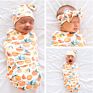 Swaddle Blanket With Knotted Headband Hat 3 Pieces Newborn Infant