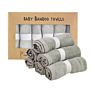 Organic Bamboo Washcloths Baby Towels Soft Face Cloths 6 Pack