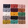 Organic Cotton Bow Knot Knitted Ribbed Baby Headband for Babies