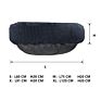 Orthopedic Sofa Frame Washable Calming Travel Dog Bed with Stuff Sack Indoor Designer Cow Luxury round Funny Small Dog Bed