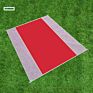 Outdoor Portable Two Layers Nylon Mesh Sand Proof Free Portable Folding Beach Mat Blanket with Logo