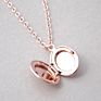 Oval Shape Blank Locket Pendant Necklace Photo Frame Chain Necklace Heart Locket Stainless Steel Wedding Jewelry Joyas Plata