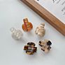 Package Plastic Shell Curved Leopard Small Hair Clamp Clips Hairclips Cellulose Acetate Kids Mini Hair Claws for Babies