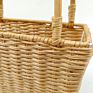 Pastoral Style Beach Natural Color Basket Large Straw Bag Tote Square Handbag for Women