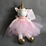 Peluche Unicorn Toy with Crown Plush Unicorn Toys for Vanlentine's Day Gift Toy