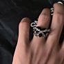 Personalized Couple Ring Vintage Open Ring Creative Thorns Heart Ring for Women and Men