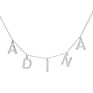 Personalized Jewelry Stainless Steel Name Letter Charm Necklace Solid Block Name Necklace for Women Gifts