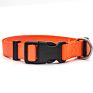 Personalized Logo Plastic Buckle Adjustable Plain Nylon Dog Collar