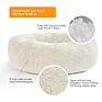 Pet Cats and Dogs Luxury Donut Bed Warm Soothing Joints Deepen Sleeping Fluffy Dog Bed