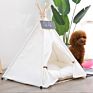 Pet Teepee Dog & Cat Bed - Portable Dog Tents & Pet Houses with Cushion