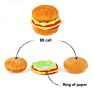 Pet Toys Set Stuffed Fries Hamburger Fried Chicken Dog Squeaky Interactive Chew Dog Toys for Pet Toys