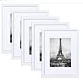 Picture Frame Black Poster Frame Display Pictures with Mat or without Mat Wall Gallery 8*10 Photo Frames