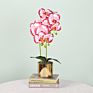 Pink Artificial Simulation Phalaenopsis Bonsai Pot