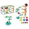 Plastic Diy Sprinkle Gear Animal Crab Ball Slide Track Baby Bath Toys Set for Kids