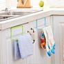 Plastic Hanging Holder Towel Rack Multifunction Cupboard Cabinet Door Back Kitchen Accessories Home Storage Bathroom Furniture