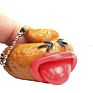 Plastic Soft Pop Out Tongue Popping Poop Keychain Squishy Squeeze Toy