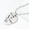 Play for Me Daddy Super Cute Father Daughter Little Heart Joint Necklace Set Daddys & Daughter Gifts Father's Day Gift