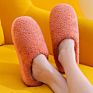 Plush Cotton Slippers Women's Spring/Autumn/ Household Indoor Platform Non-Slip Warm Confinement Shoes Couple Men's Cotton