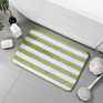 Plush Estera Door Entrance Floor Carpet Mat Rugs Polyester Tpr Bathroom Designer Stripe Area Rug