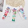 Popular 6Pcs Cute Cartoon Kid Hair Clip Soft Glue Rainbow Lollipop Unicorn Bb Children's Hair Pin