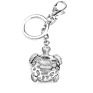 Popular Ocean Tourist Souvenir Birthday Purse Charm Rhinestone Zinc Alloy Pendant Sea Turtle Key Chain Keychain for Gift