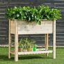 Popular Raised Bed Garden Planter Box with Storage Shelf