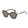 Popular Retro Rhinoceros Horn Shape Cat -Eye Frame Sunglasses for Women and Men