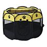 Portable Foldable Pet Playpen and Puppy Playpen with Free Carrying Case Collapsible Travel Bowl